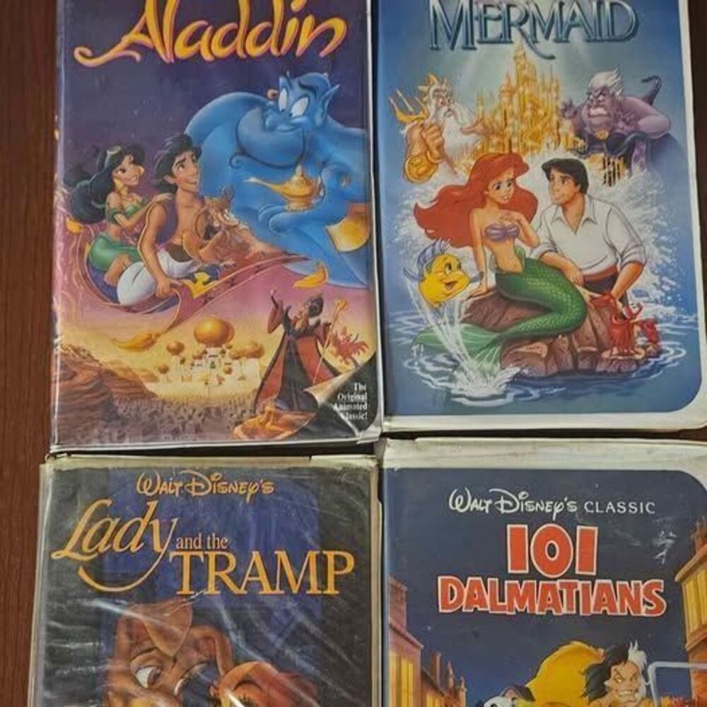 Lot of 4 Disney VHS